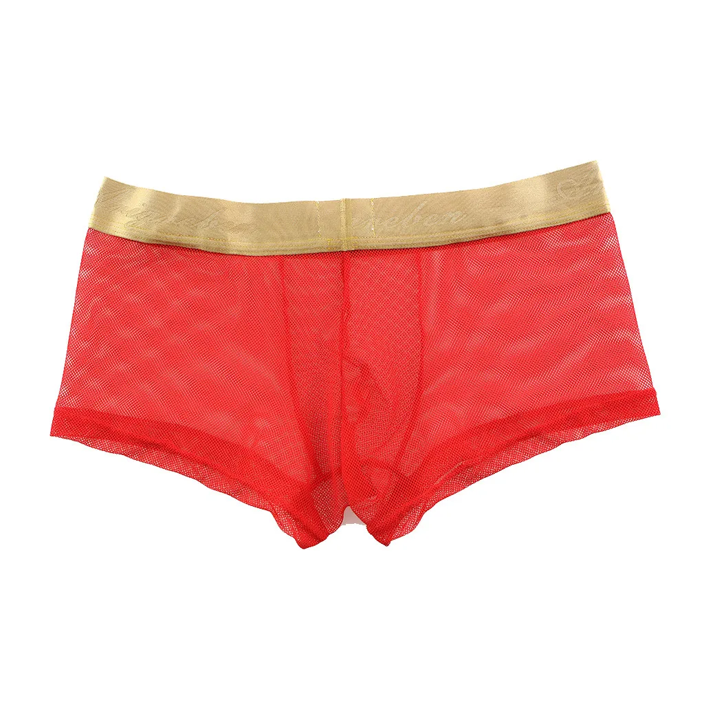 Мужское сексуальное нижнее белье прозрачные трусы с принтом горячих губ мужские