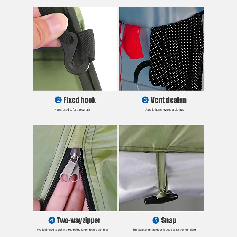 Новый портативный уличный душевой туалет для кемпинга Выдвижная палатка с