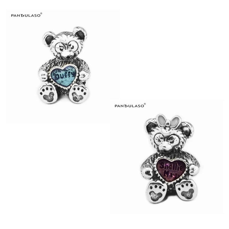 Duffy & Shellie May Bear Charm Подходит для европейских женщин DIY Браслеты оригинальные бусины