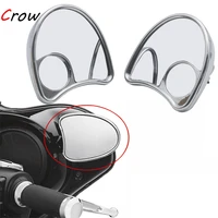 motorcycle rearview black blind spot fairing mount mirrors for 14 later touring street electra glide trike models flhx