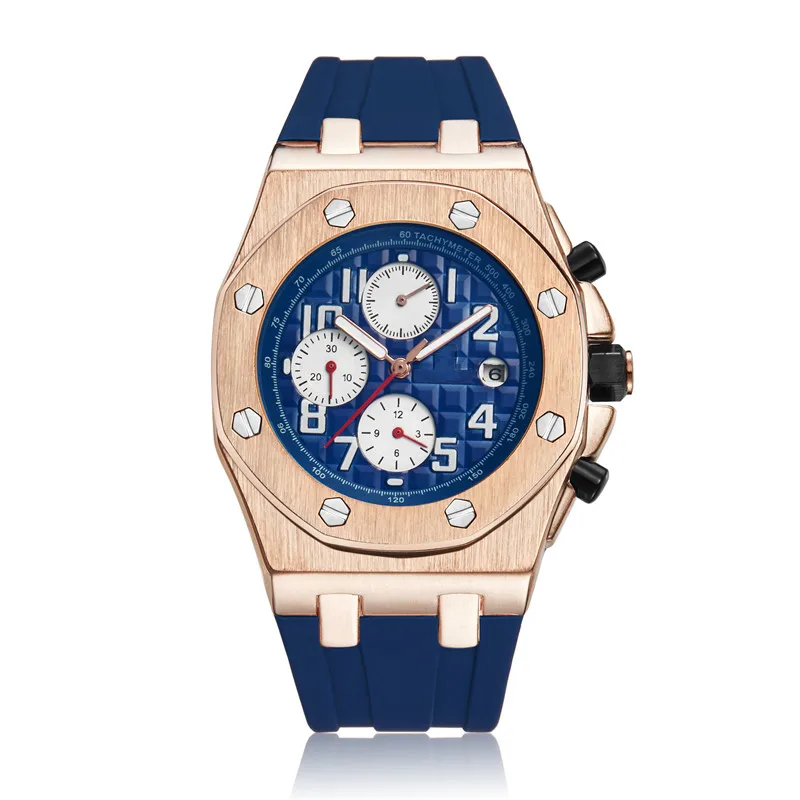 Роскошные брендовые Дизайнерские мужские часы Royal Oak, все циферблаты, автоматические механические часы, мужские спортивные наручные часы с хронографом
