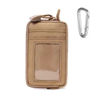 Водонепроницаемый кошелек для ключей повседневного использования, тактический Дорожный комплект бумажников с отделениями для монет и карт, поясная сумка, спортивная застежка-молния
