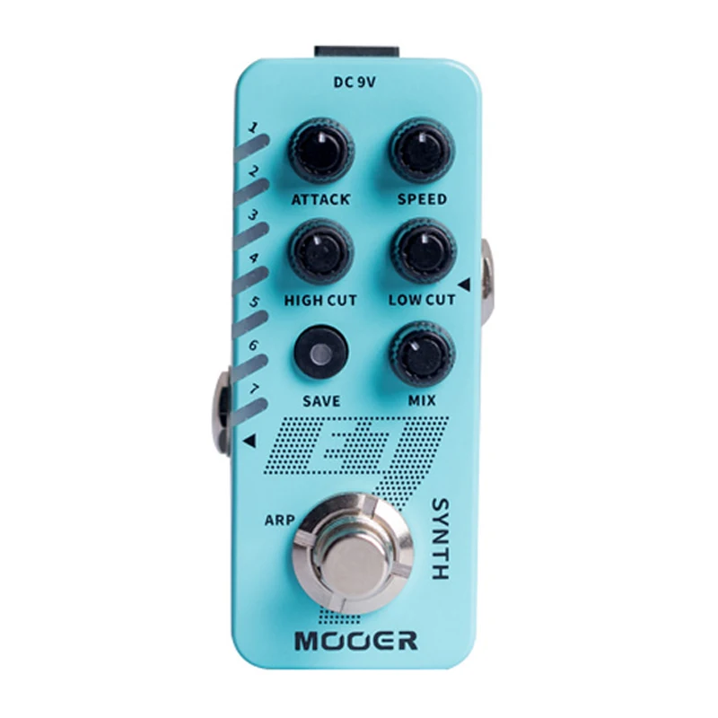 

MOOER E7 Polyphonic Guitar Synth Pedal 7 Types Custom Synthesizer Synth Trumpet Organ 8 Bits EDM/Pad with Individual Arpeggiator