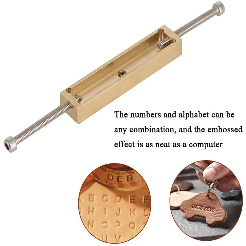 Изготовленный на заказ логотип Алфавит латунный пресс письмо резная печать