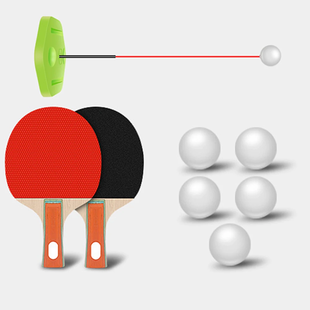 14 шт. портативный Настольный теннис тренажер для настольного тенниса мягкий вал