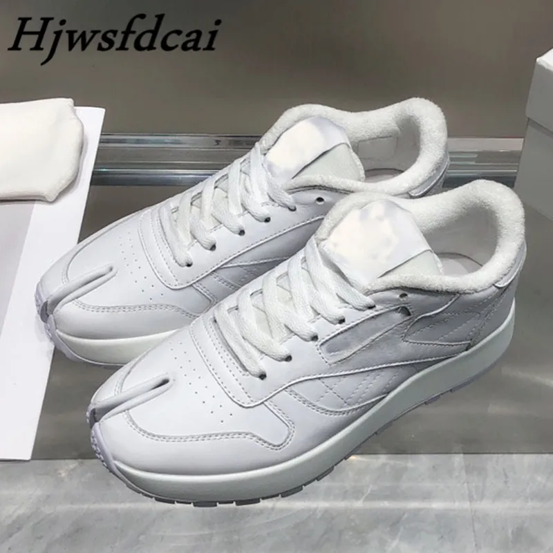 

Осенне-зимняя женская обувь Hjwsfdcai, высококачественные повседневные кроссовки с разрезом, кроссовки для бега на толстой подошве со шнуровко...