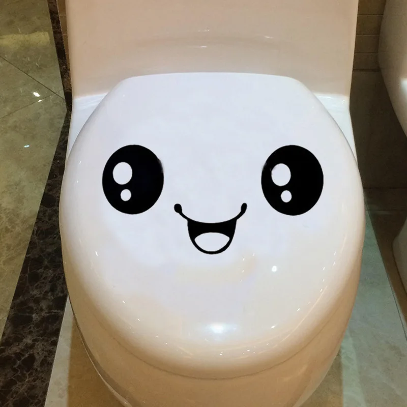 Милые настенные наклейки водонепроницаемые для украшения дома туалета