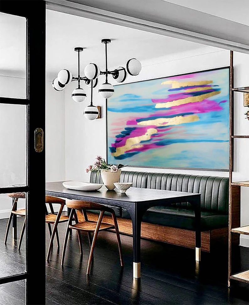 Kopen Schilderij Grote Abstract Woonkamer Decor Wall Art Office Decor Goud Originele Acryl Folie Schilderij Canvas Schilderijen Art