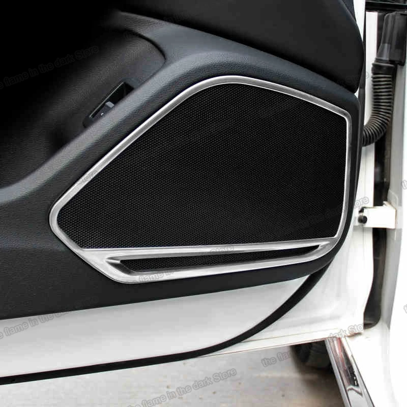 

Carbon Fiber Car audio Door Sound Frame Speaker Trim for Audi A4 B9 2017 2018 2019 2020 2021 2022 Accessories Auto interior
