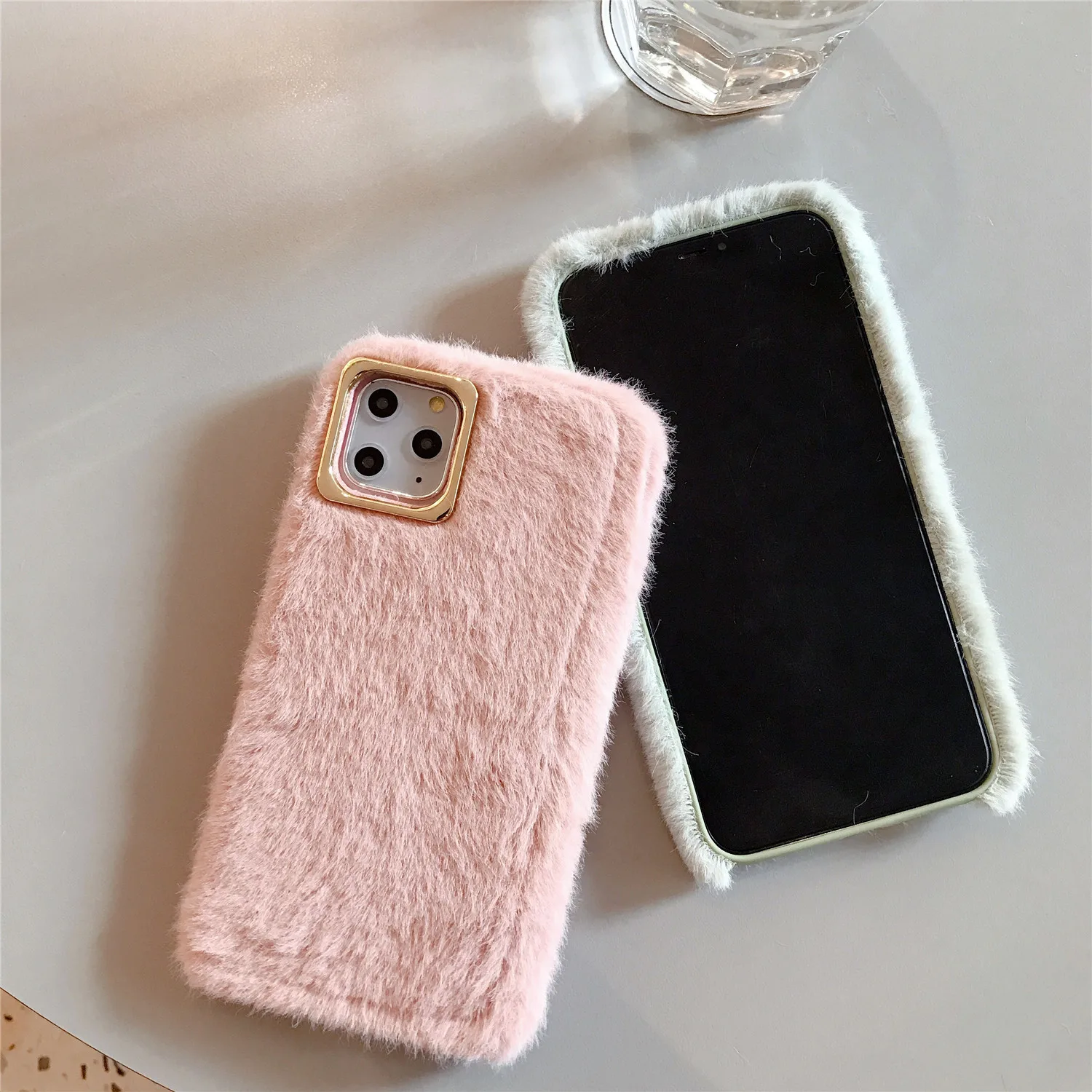 Симпатичный теплый плюшевый женский чехол для Huawei P9 P10 P20 P30 pro lite plus mate9 10 20 Honor 8 9