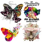 Термоклейкие наклейки бабочка для одежды