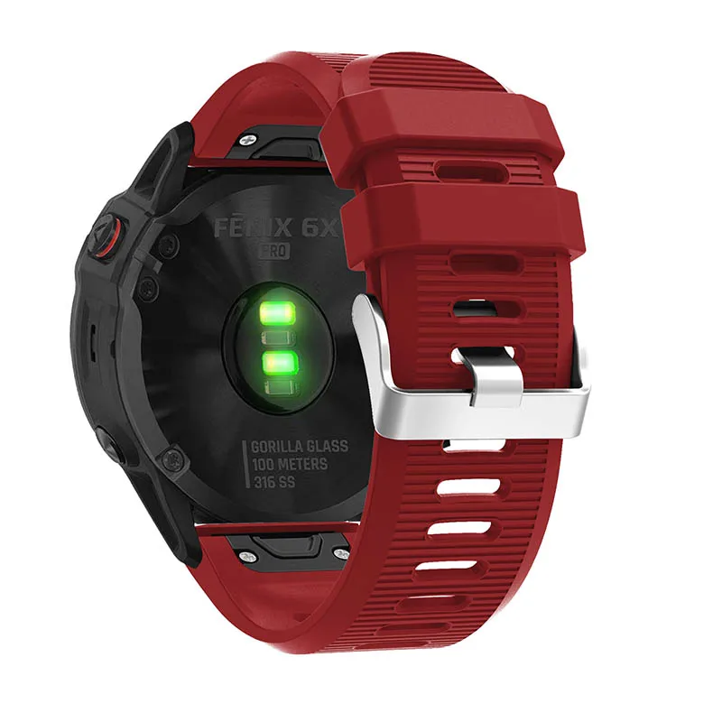 20 22 26 мм для Garmin Fenix 6S 6 6X Pro 5S 5 5X Plus удобный силиконовый ремешок смарт-аксессуары быстросъемный ремешок для часов
