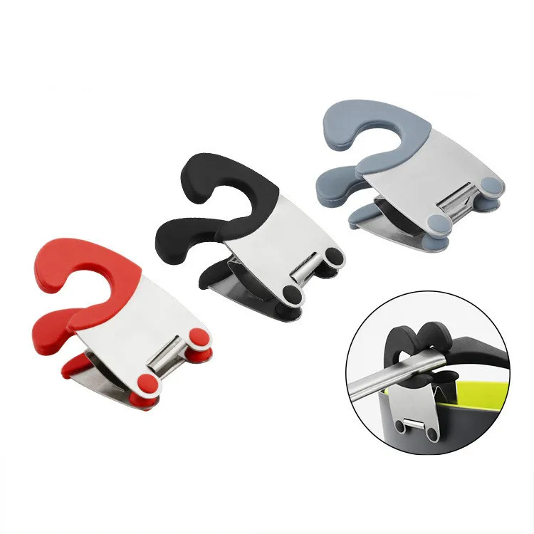 

2021 NEW Stainless Steel Heat-resistant Spoon Rest Spatula Holder Hot Pot Clipper Mess Free Kitchen Gadgets spoon holder