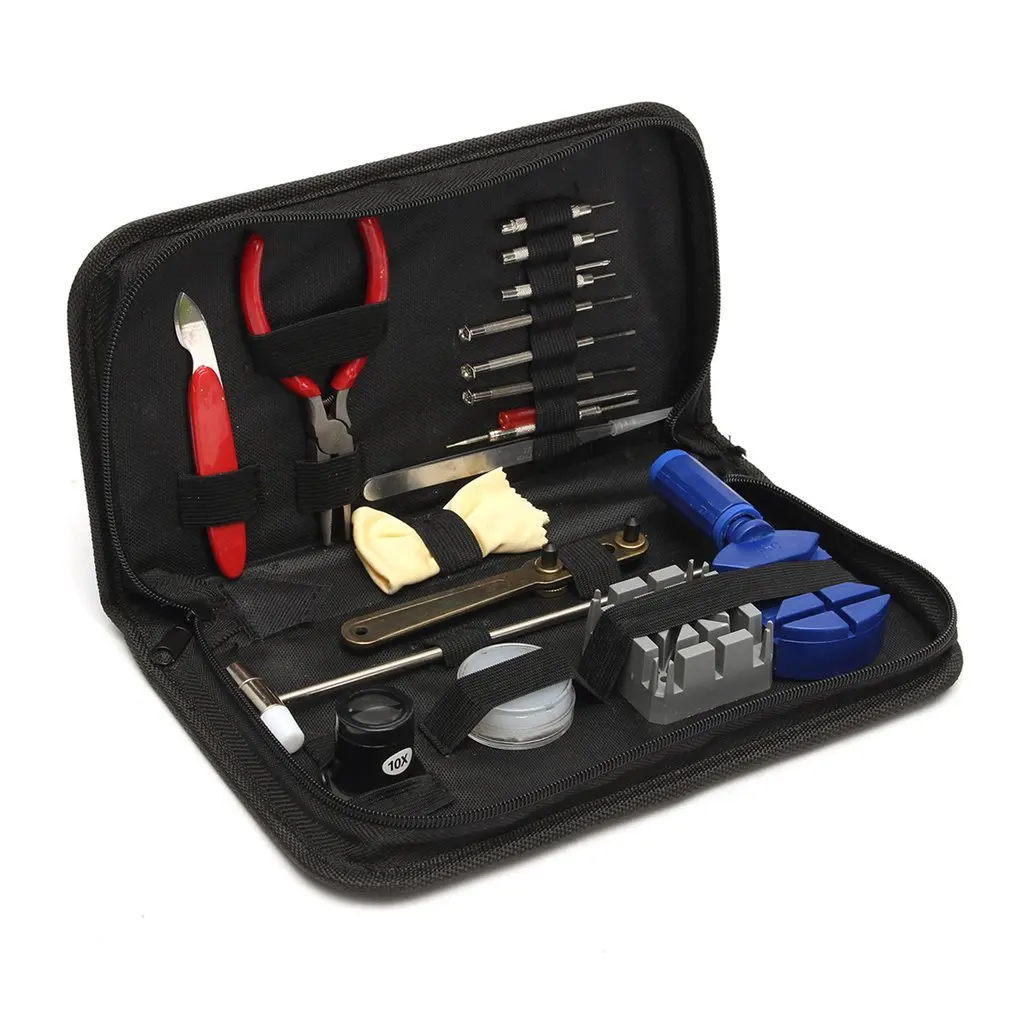 19 шт./компл. часовые часы набор инструментов для ремонта с сумкой хранения Лупа