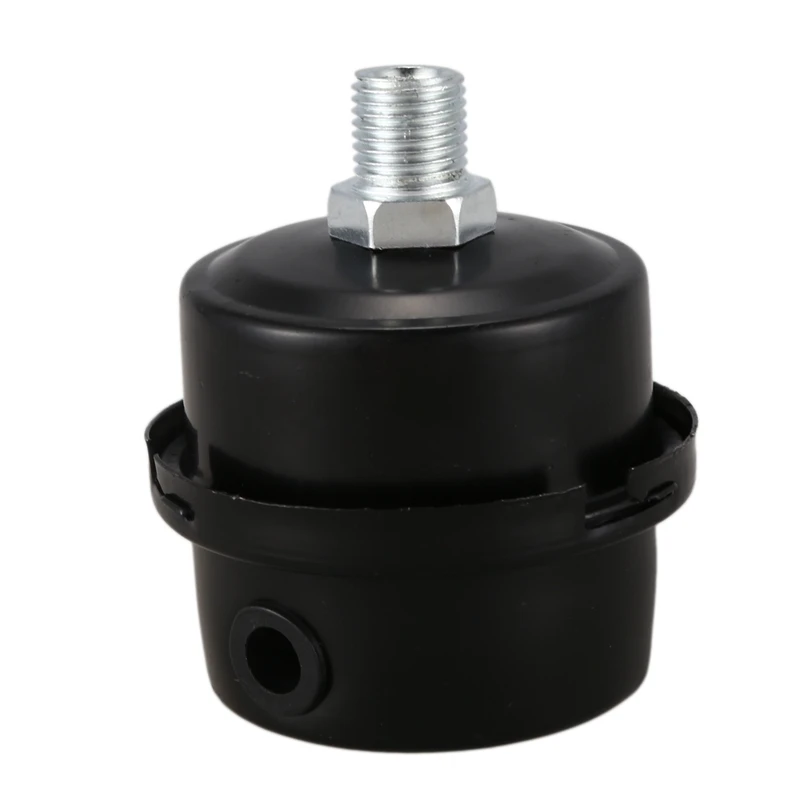 Впускной фильтр воздушного компрессора Глушитель 1/4BSP 13 мм черная резьба |