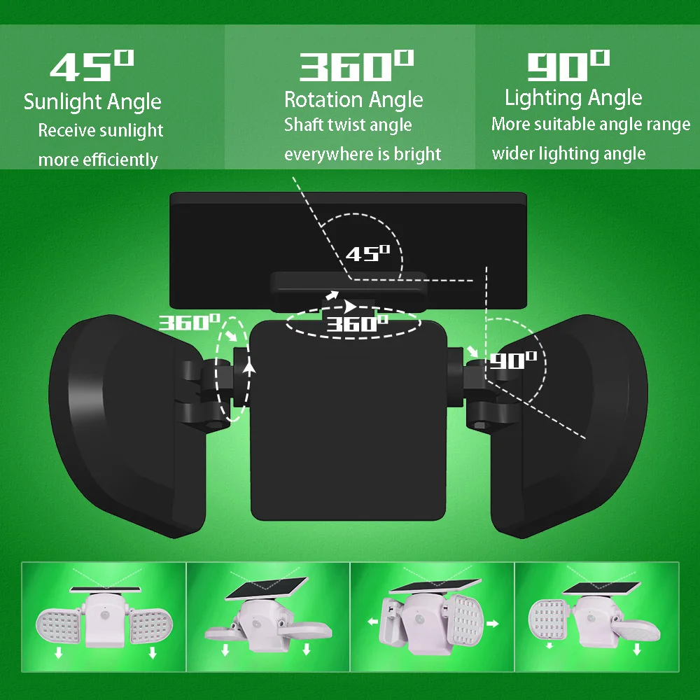 Уличная лампа на солнечной батарее 2020 водонепроницаемая уличная IP65 с 56