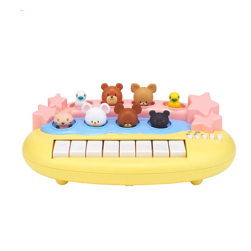 Música de Piano Multifuncional Vocal Infantil Iluminação Brinquedos 4 Brinquedos e hobbies