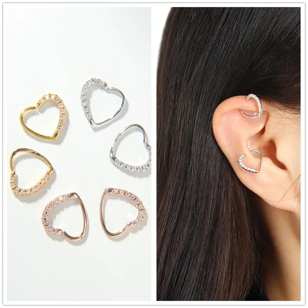 1 Piece Heart shape Piercing Jewelry Cartilage Ring Lip Nose Rings Ear Body Party Gift | Украшения и аксессуары