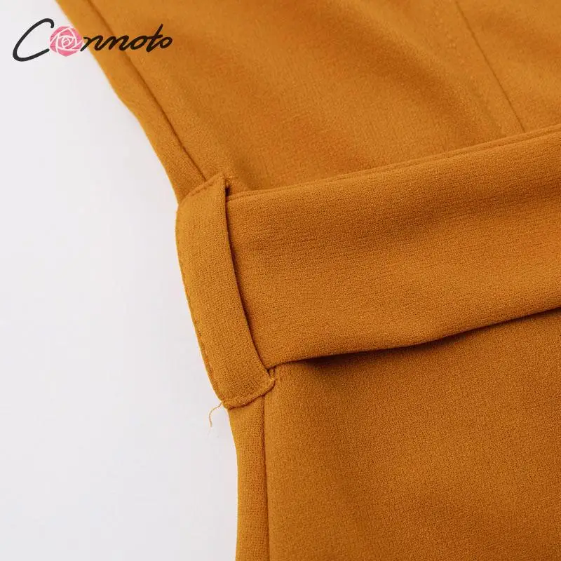 Conmoto зима 2019 сексуальные платья с v образным вырезом Женские пуговицы Bodycon