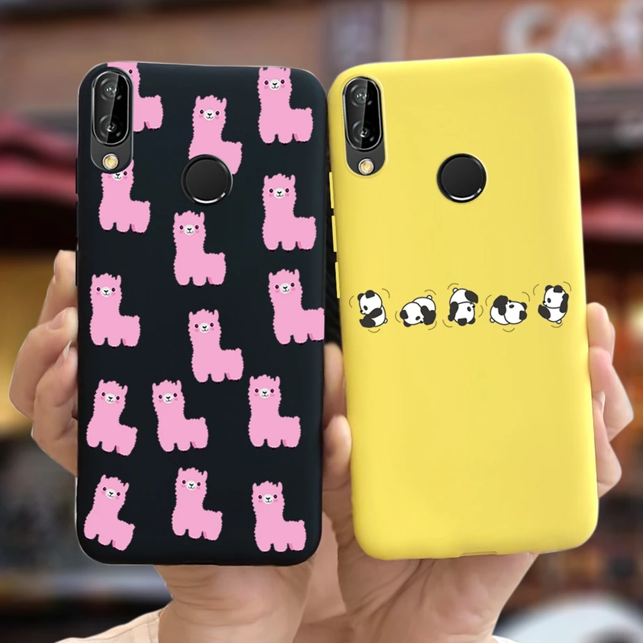 Чехол для Huawei P20 Lite Nova3E милые мягкие тонкие чехлы телефонов с рисунком конфет Nova 3E