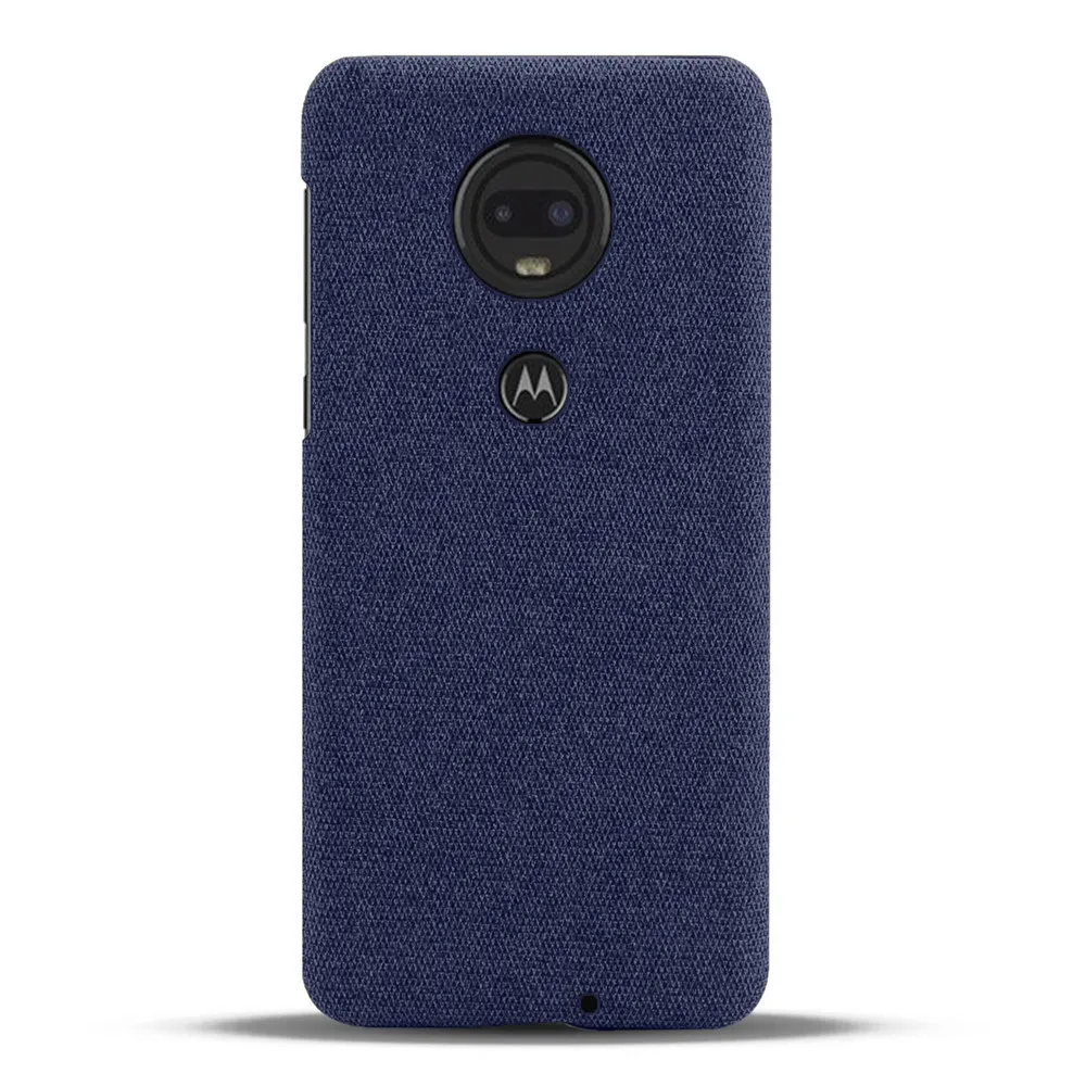 

Luxury Febric Cases For Motorola Moto G7 Case G7 Plus Slim Retro Cloth Hard Phone Cover For Motorola Moto G7 Plus G 7 MotoG7 G7+