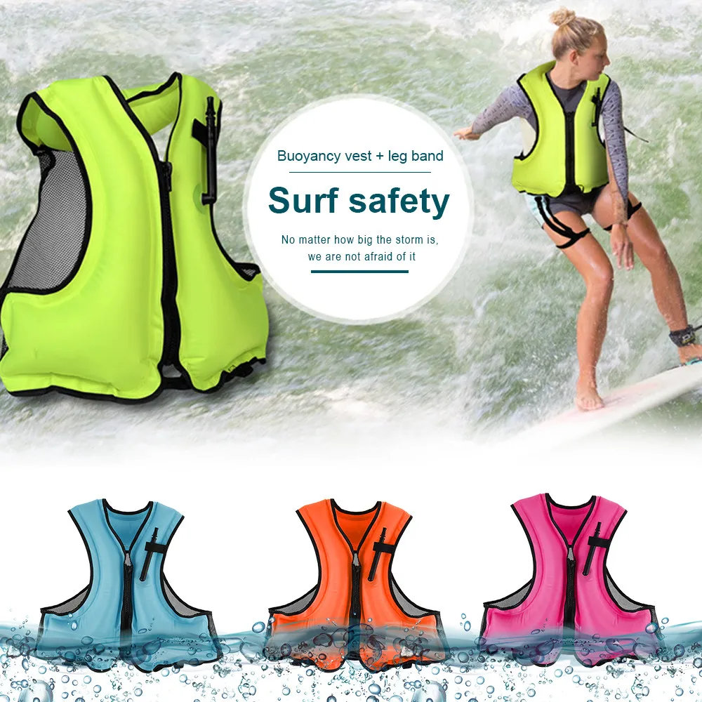 

Snorkeling Floating Swimming Inflatable Jacket Vest Life Surfing Vest Drifting for Life Saving Water Adult Sports Life Device In