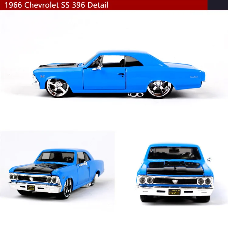 Maisto 1:24 1966 Chevrolet SS, модель автомобиля из сплава, модель автомобиля, украшение автомобиля, коллекция, Подарочная игрушка