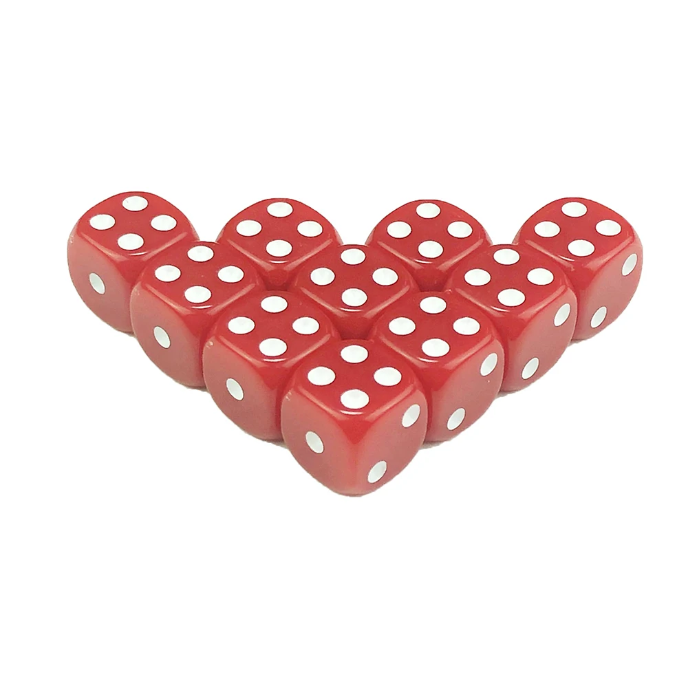 Стандартные пипсы 10 шт 12 мм 6 сторонних высококачественных акриловых круглых