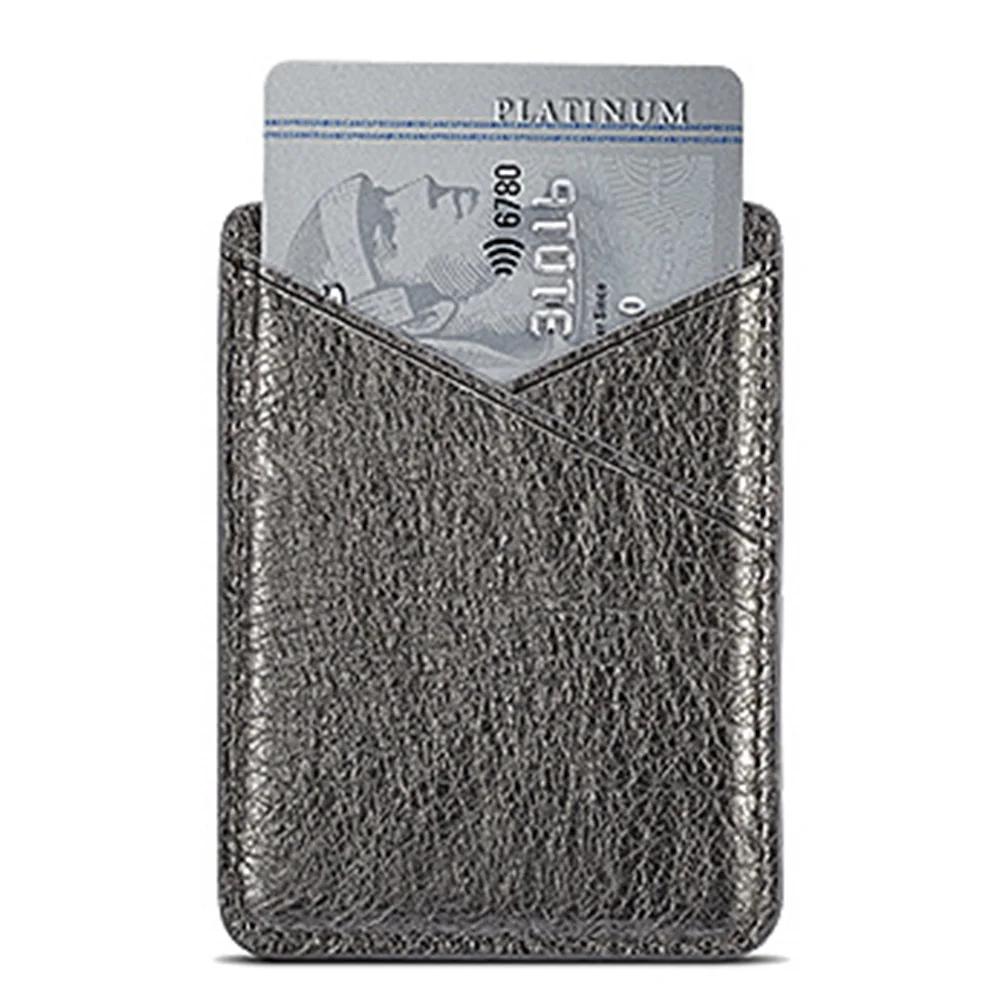 Бумажник двухслойные вставки сзади твердый Карманный кожаный мини чехол палка