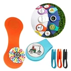 Прочный силиконовый зажим для кепки для гольфа, зажим для маркера для шапки, черный, синий, оранжевый, съемный товар