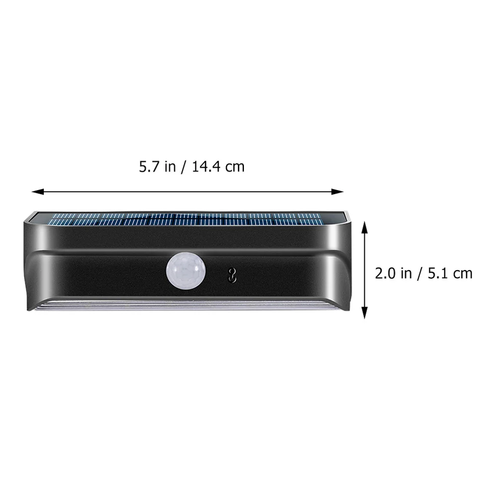 

1pc Outdoor Solar Powered Lamp Sunlight Waterproof PIR Sensor Wall Light
