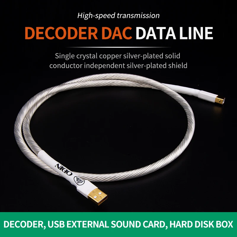 

Hifi Data Cable Nordost Odin 2 Decoder DAC Data Cable USB Sound Card Cable A-B shield USB Cable