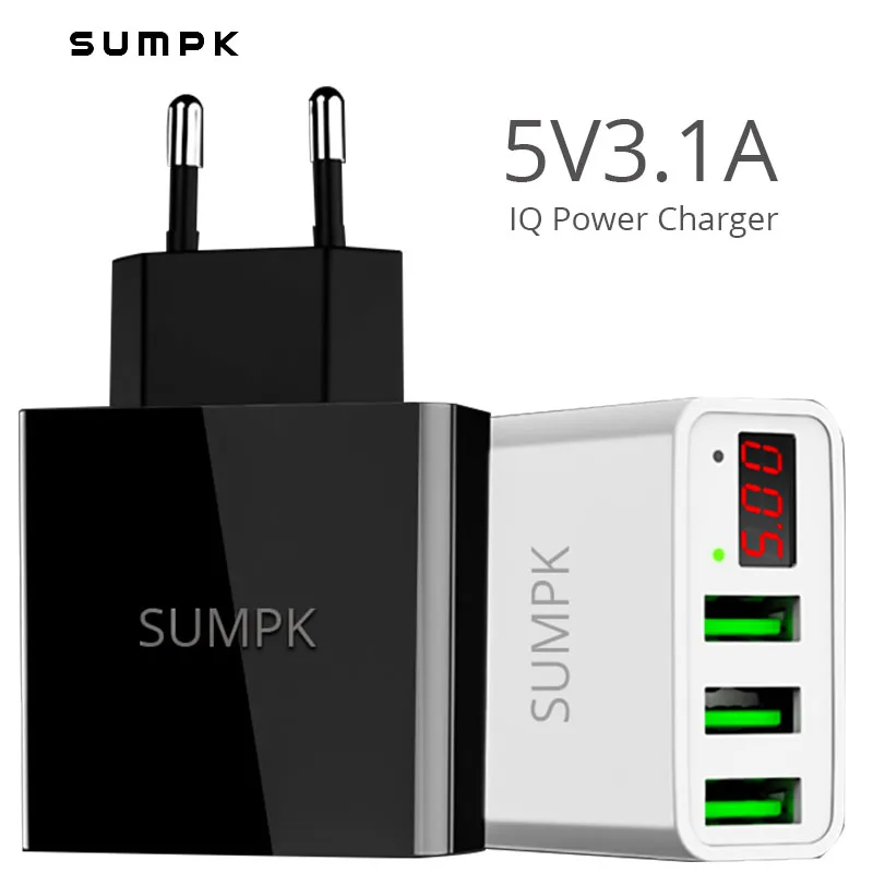 5V3. 1A светодиодный дисплей USB зарядное устройство для телефона iPhone Xs X 8 7 Быстрая