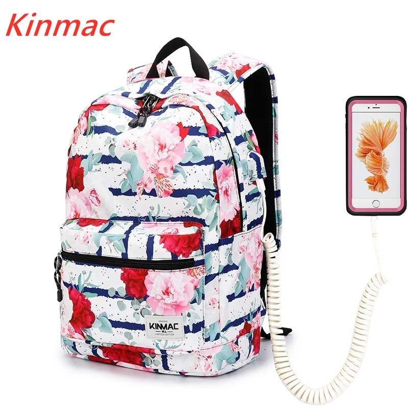 

Kinmac Brand Backpack Laptop Bag15",15.6 Inch,Peony Lady Man Shoulder Compute Bag For Macbook 15.4,Business,School,DropShip V163