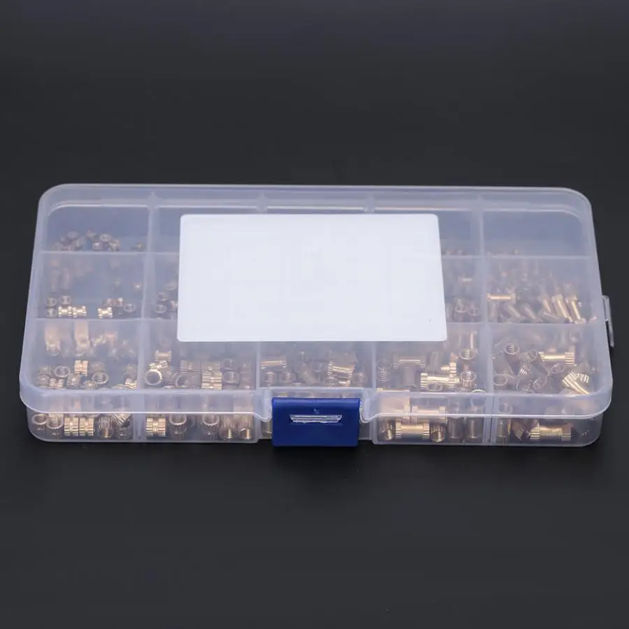 450 шт. вставная гайка латунь высокая твердость устойчивость к коррозии набор