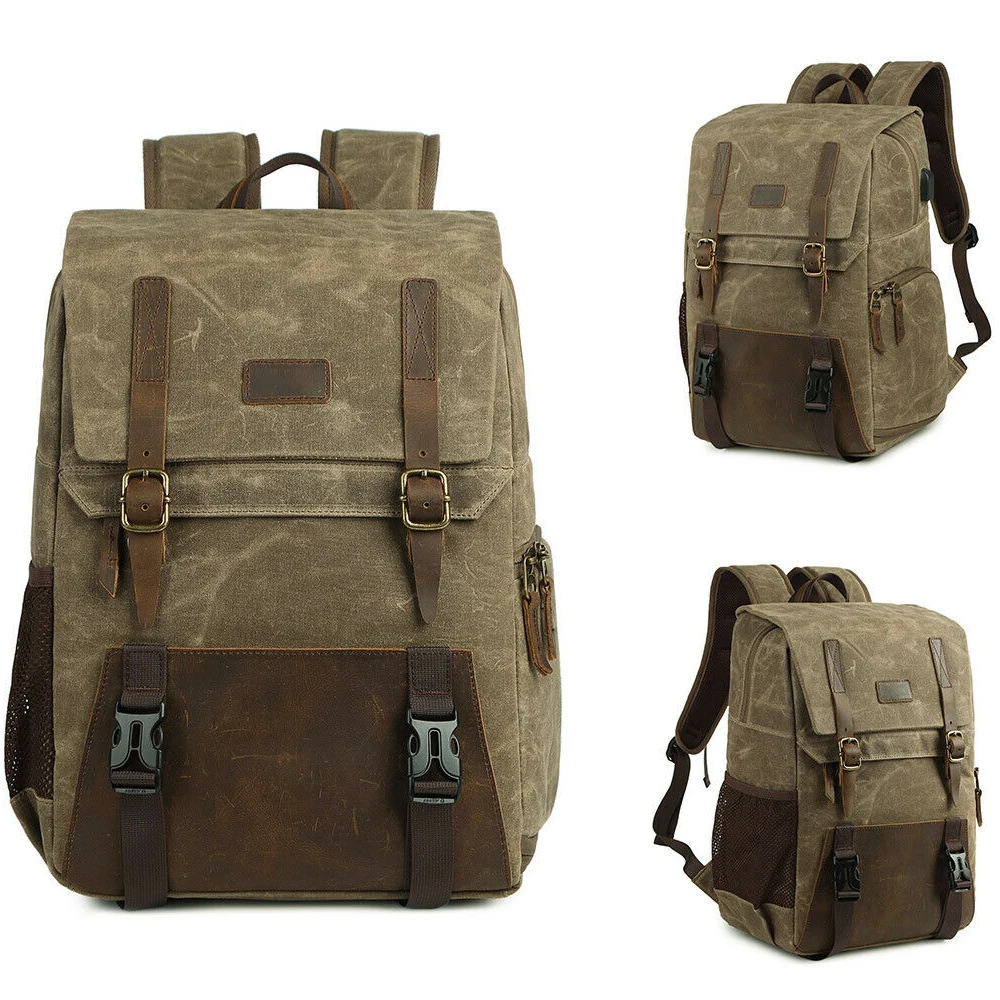 Сумка для камеры путешествий DSLR фотографии водонепроницаемая холщовая сумка на