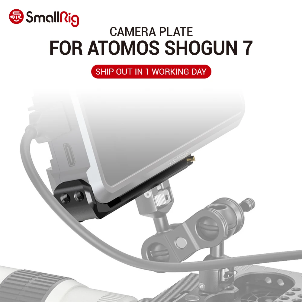SmallRig Монтажная пластина для Atomos Shogun 7 DSLR камера монитор Rig светильник вес