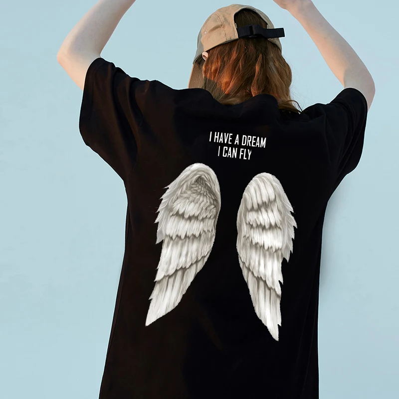 

Fashion Angel Wings Patches For Kids Clothes Heat Transfer Vinyl Sticker Applique Iron On Transfers For Clothes Washable Decor
