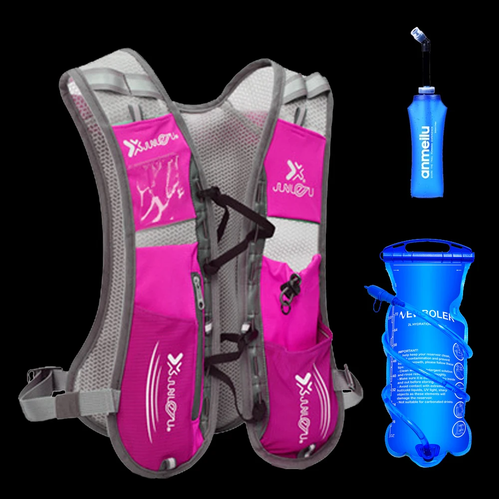 Women Ultralight Running Hydration Backpack Pink Breathable Sport Jogging Men Trail Marathon Bag Water | Спорт и развлечения