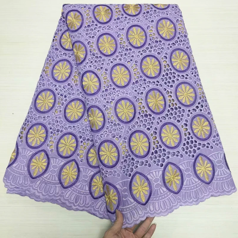 

Latest2021 High Quality African Embroidery Swiss French Tulle Lace Lace Fabric Prom Dresses Wedding 2.5Yards Pure Cotton