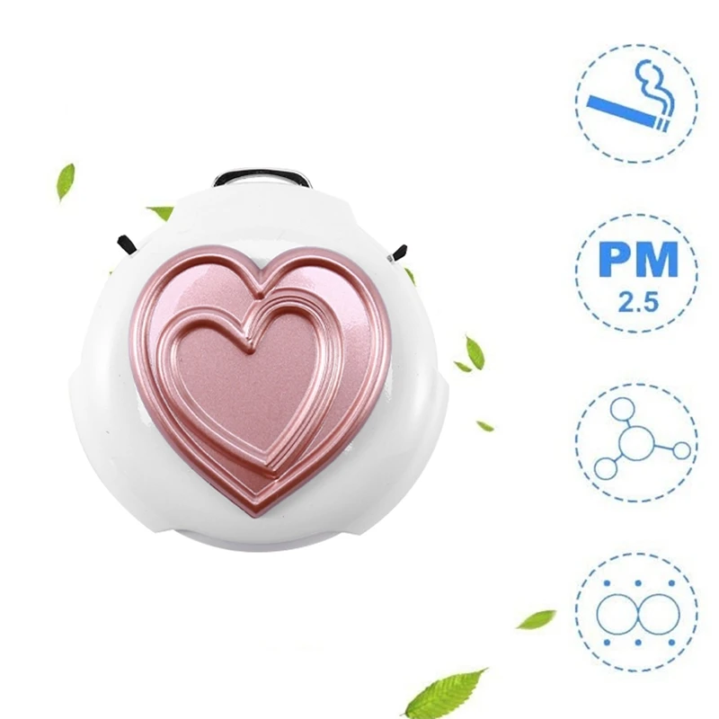 

Portable Air Purifier Personal Mini Wearable Air Purifier Necklace Smoke Eliminator for Kids,Adults and Car,USB Charging