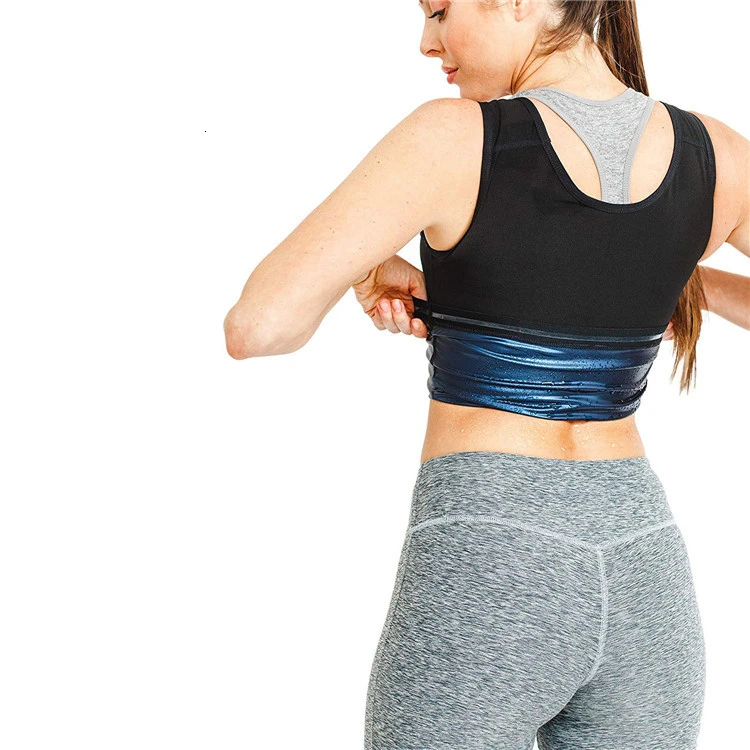 Майка сауна для мужчин и женщин полимерный Топ похудения воркаута