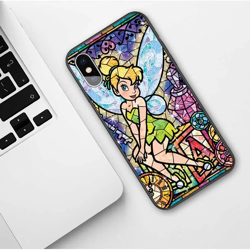 TPU Cute cartoon Stitch Soft Phone Case For iPhones 11 Pro Max Tinkerbell Cover For iPhones X 6 6S 7 8 Plus XS MAX XR Coque - Цвет: TPU