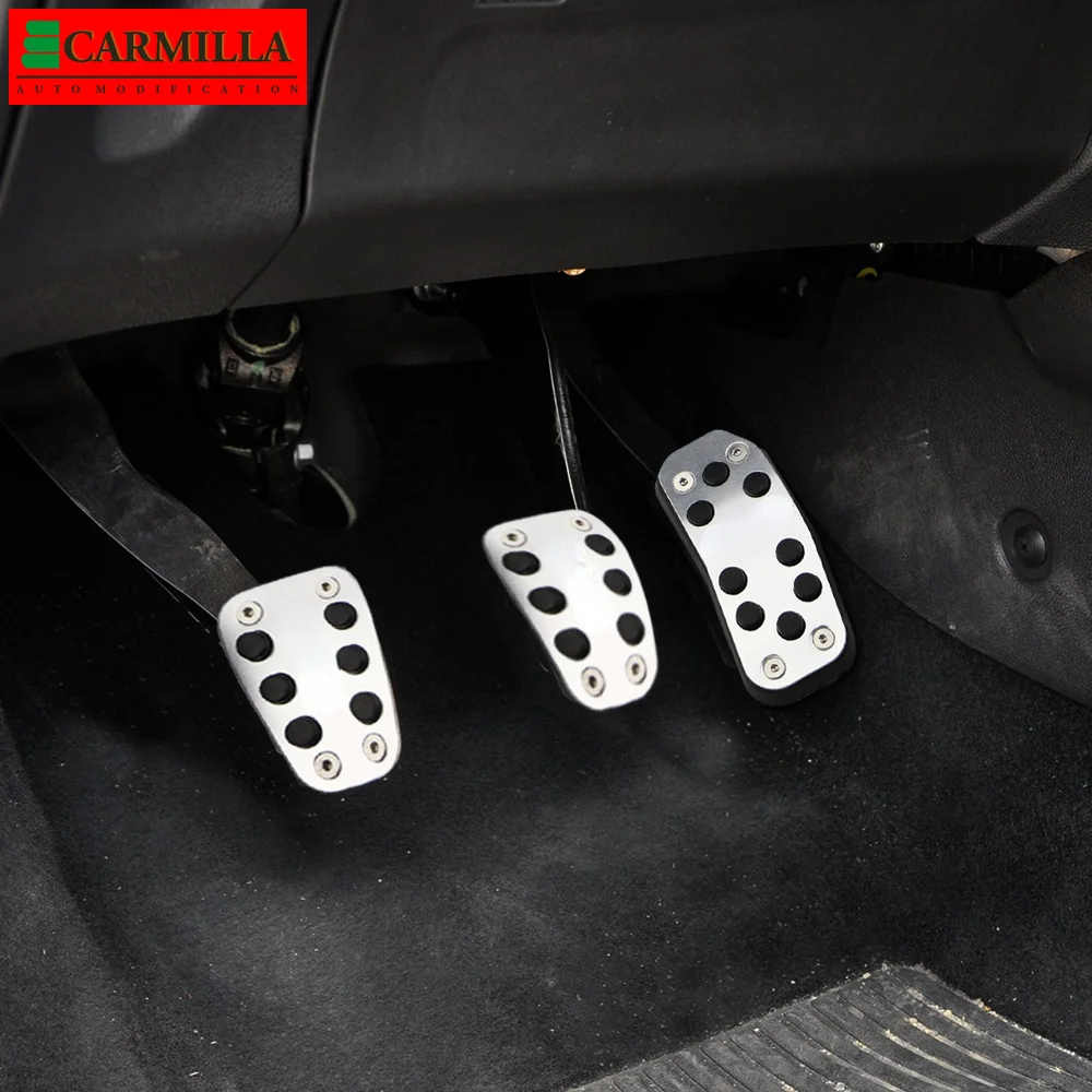 Автомобильные педали Carmilla из нержавеющей стали для Ford Fiesta MK7 2009 - 2017 Ecosport 2012