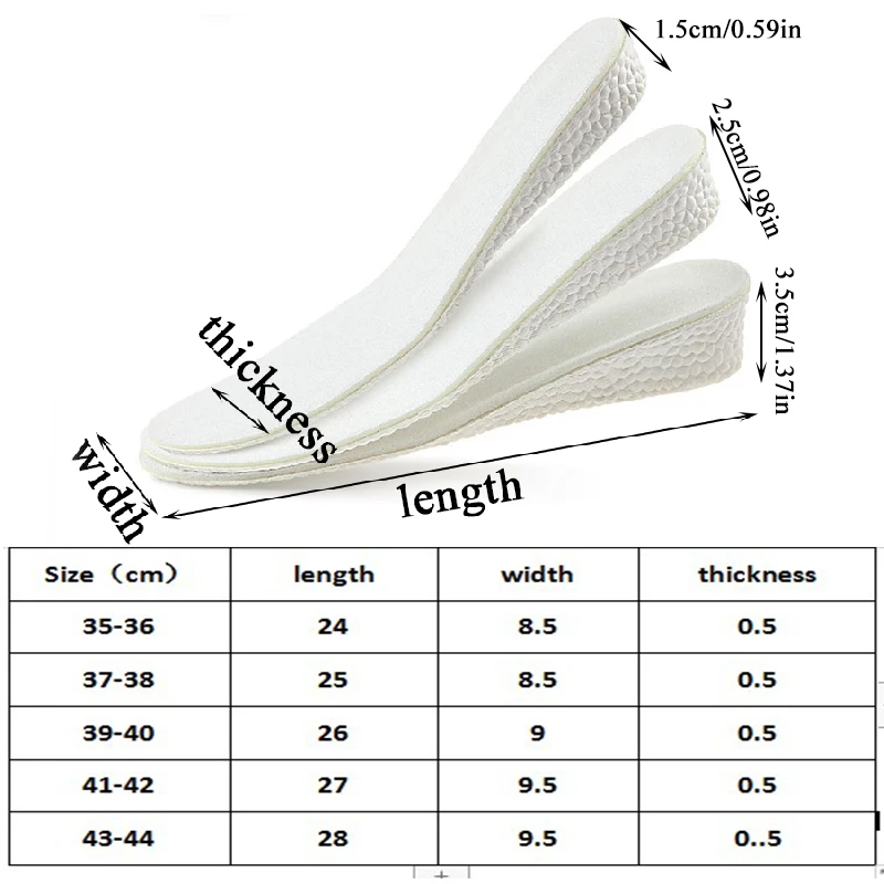 Стельки для увеличения роста амортизирующие стельки мягкие баскетбола дышащие