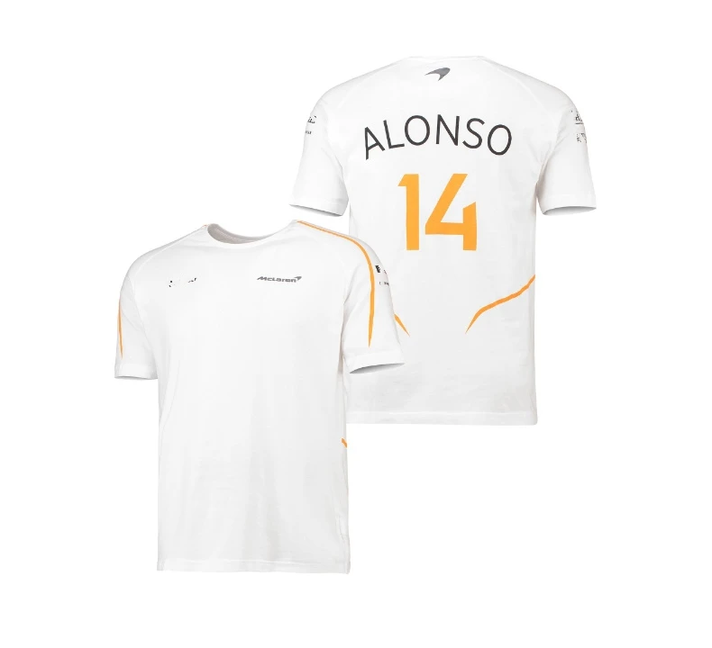 

F Racing McLaren Short-sleeved Brand Men's 2021 Alonso T-shirt Summer Round Neck Casual Sports Short-sleeved Top