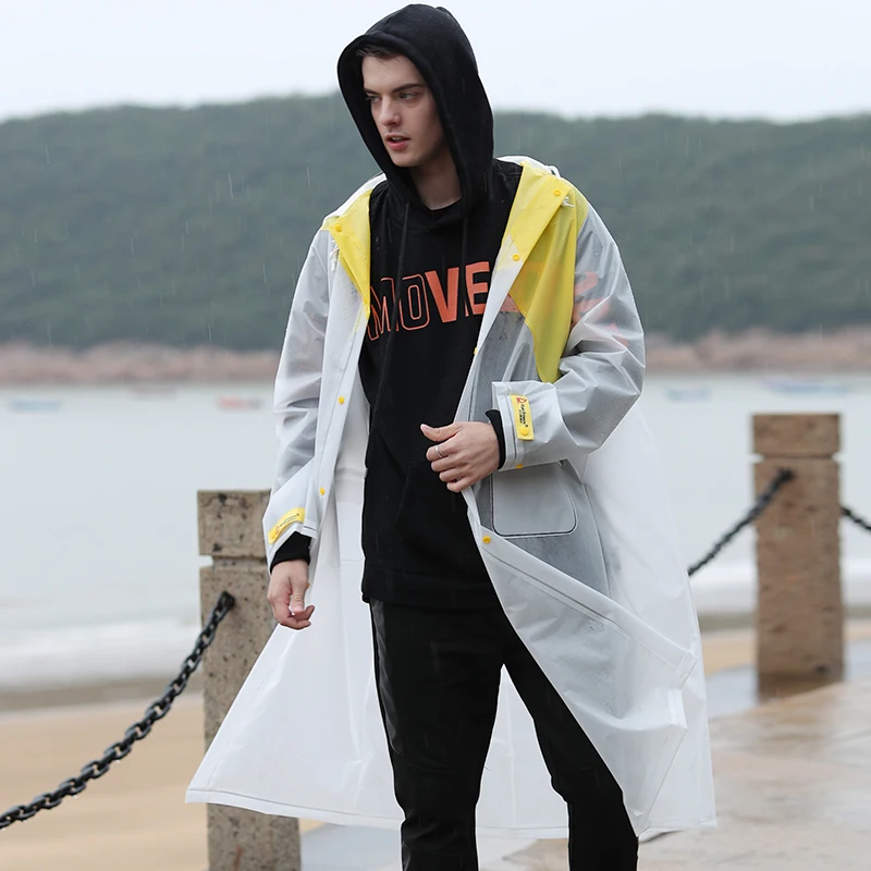 Длинное пальто для женщин туристический плащ дождевик легкий светильник