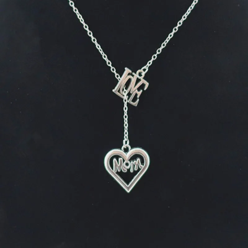 Винтажные ожерелья-подвески с подвесками в виде сердца для матери Дамский кулон