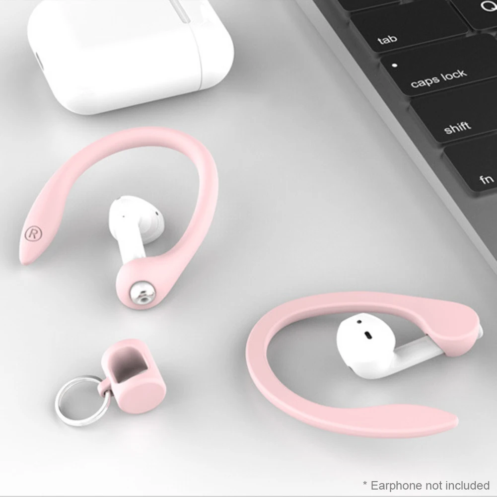 

1 Pair Earhook Anti-lost Anti-falling Bluetooth Earphones Earhook Silicone Protective Cover for Sports Running Jogging Cycling