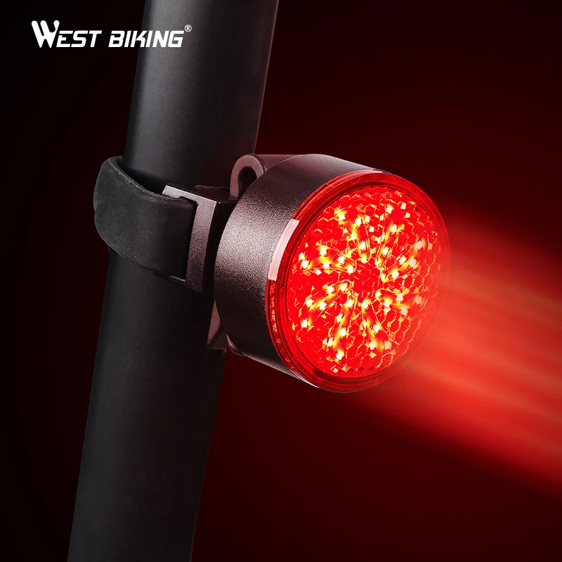

WEST BIKING Bicycle Taillight USB Rechargeable Rear Warning Lamp LED Bright Safety MTB Cycling Bicicleta Accessories Bike Light